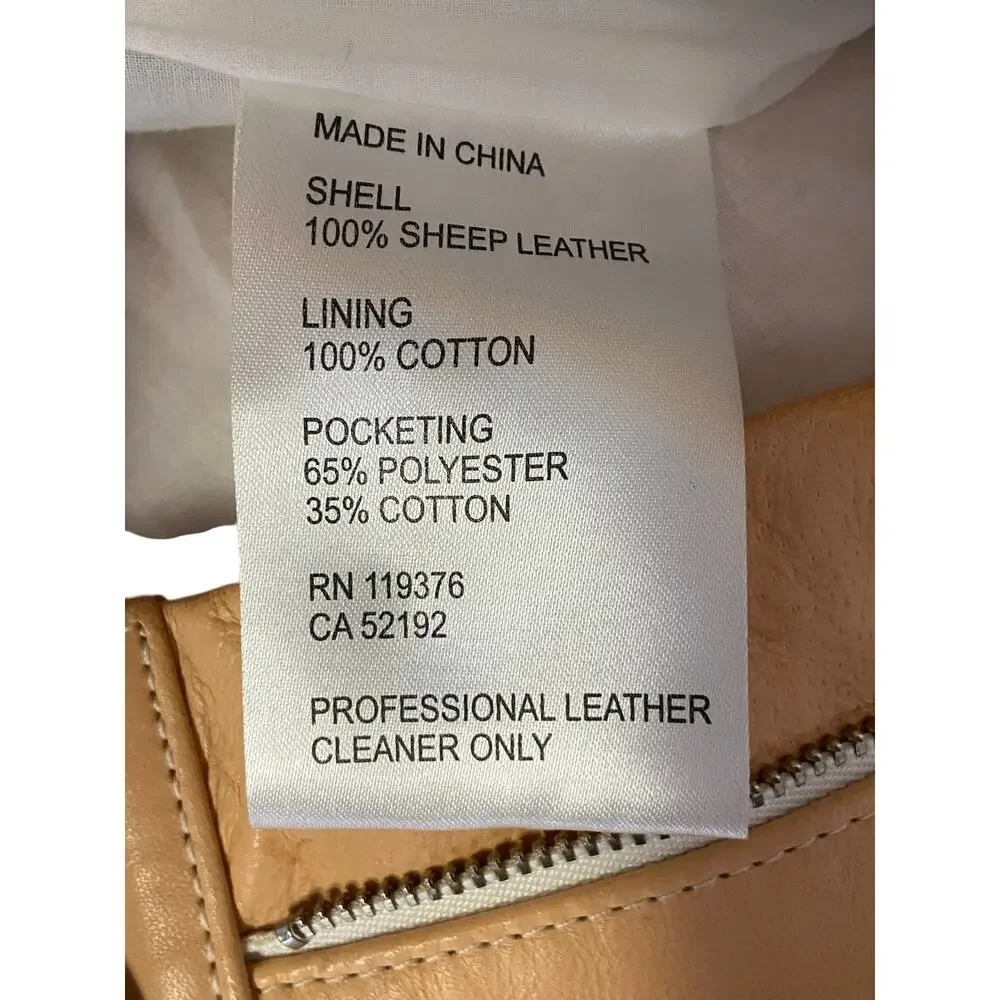 Helmut Lang Femme Hi Bootcut Pants Raw Leather Slim Fit High Rise Natural Sz 24